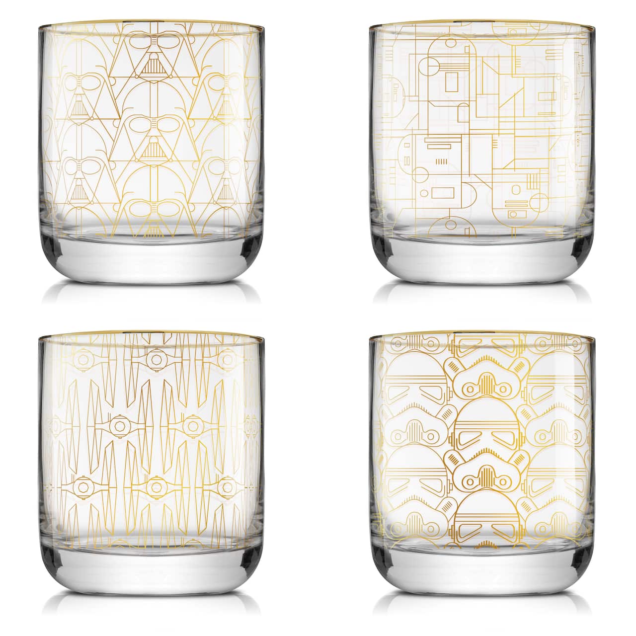 JoyJolt® 10oz. Star Wars™ Deco Double Old Fashion Drinking Glasses, 4ct.